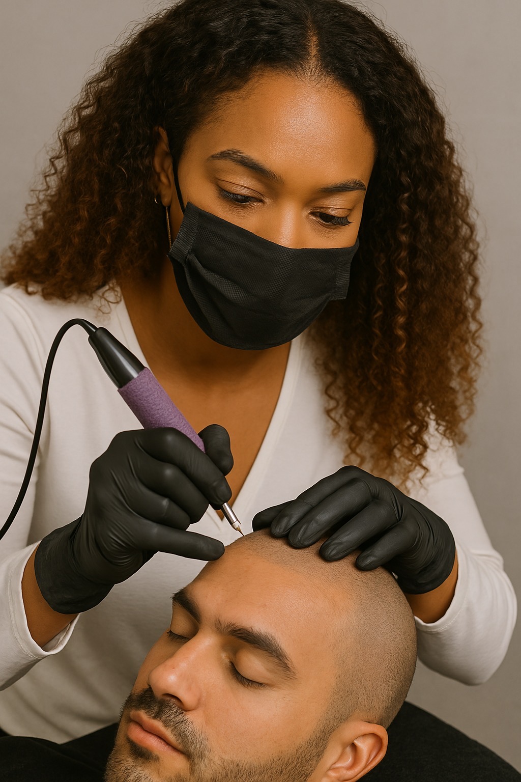 Scalp micropigmentation treatment